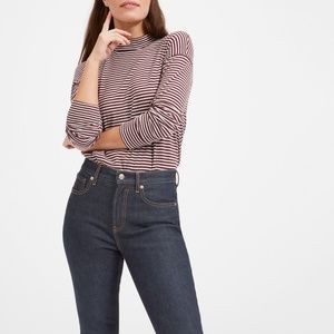 Everlane Kick Crop Jean in Dark Blue 24